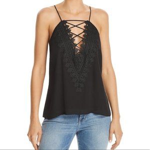 Wayf Posie Strappy Lace Front Camisole Tank Top